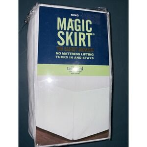 Magic Skirt Tailored Bedskirt White King